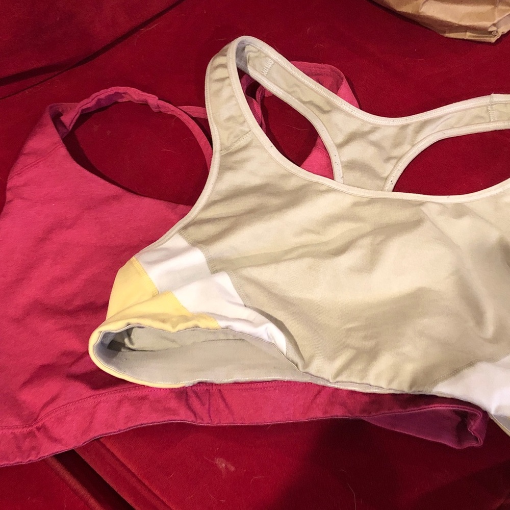 Old Navy Sports Bras in Pink and Gray